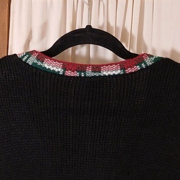 Christmas Sweater Cardigan Large Oversized Holiday Long - Picture 13 of 15